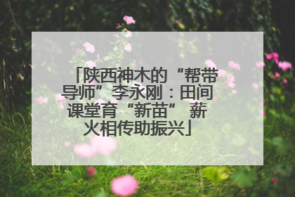 陕西神木的“帮带导师”李永刚：田间课堂育“新苗” 薪火相传助振兴