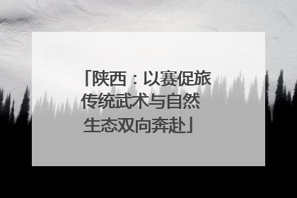 陕西：以赛促旅 传统武术与自然生态双向奔赴