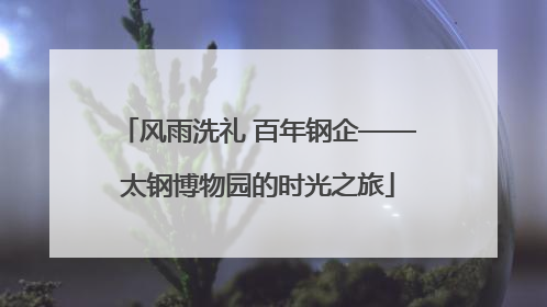 风雨洗礼 百年钢企——太钢博物园的时光之旅