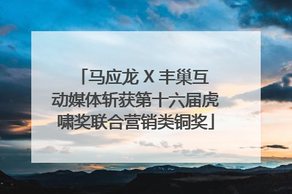 马应龙 X 丰巢互动媒体斩获第十六届虎啸奖联合营销类铜奖