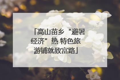 高山苗乡“避暑经济”热 特色旅游铺就致富路