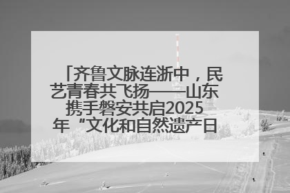 齐鲁文脉连浙中，民艺青春共飞扬——山东携手磐安共启2025年“文化和自然遗产日”系列活动