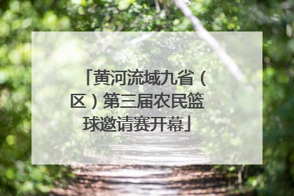 黄河流域九省（区）第三届农民篮球邀请赛开幕
