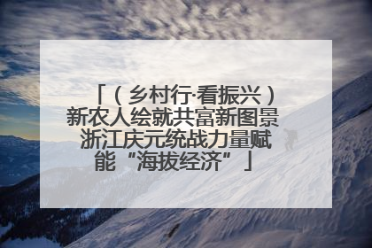 （乡村行·看振兴）新农人绘就共富新图景 浙江庆元统战力量赋能“海拔经济”