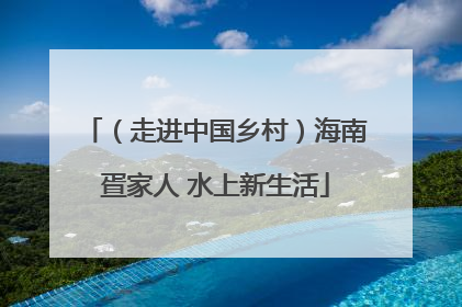 （走进中国乡村）海南疍家人 水上新生活