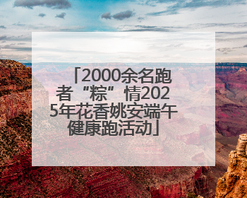 2000余名跑者“粽”情2025年花香姚安端午健康跑活动