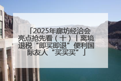 2025年廊坊经洽会亮点抢先看（十）丨离境退税“即买即退”便利国际友人“买买买”
