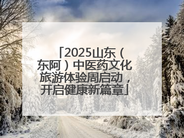 2025山东（东阿）中医药文化旅游体验周启动，开启健康新篇章