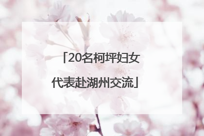 20名柯坪妇女代表赴湖州交流