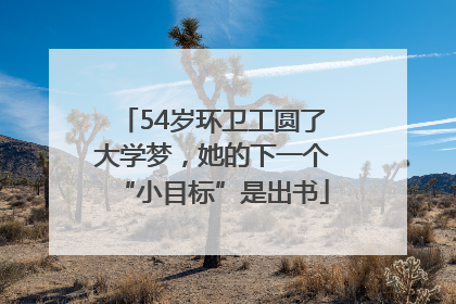 54岁环卫工圆了大学梦，她的下一个“小目标”是出书